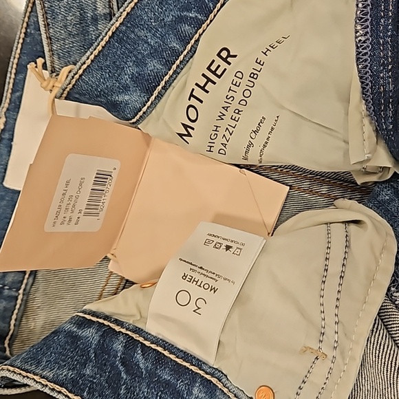 💕MOTHER SUPERIOR High Waisted Dazzler Double Heel Jeans ~ Morning Chores 30 NWT - Picture 16 of 16
